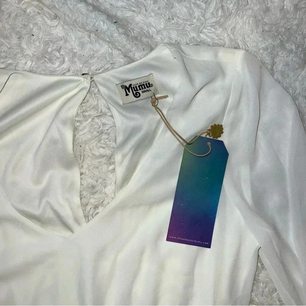 NWT Show Me Your Mumu White Jocelyn Maxi Dress Size Small Engagement Bridal
